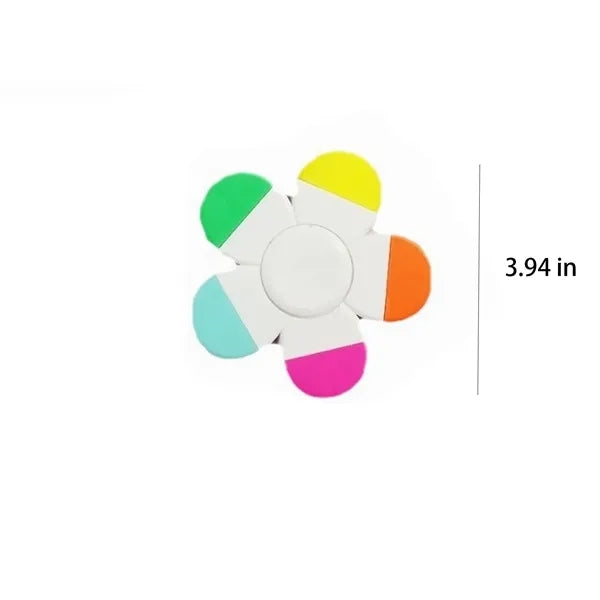 Flower Shape Highlighter Spinner Marker