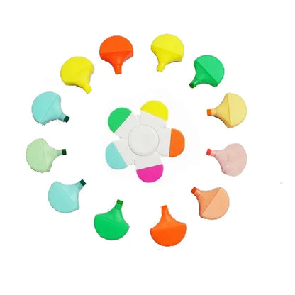 Flower Shape Highlighter Spinner Marker