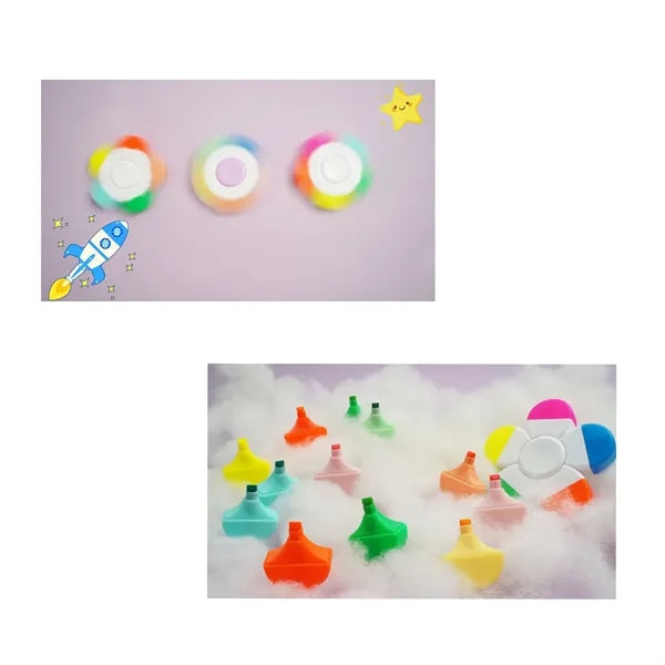 Flower Shape Highlighter Spinner Marker