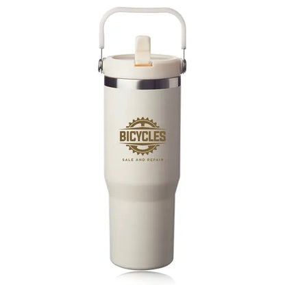 30 oz. Bronx Stainless Travel Mug with Carrying Handle