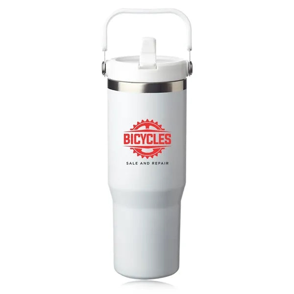 30 oz. Bronx Stainless Travel Mug with Carrying Handle