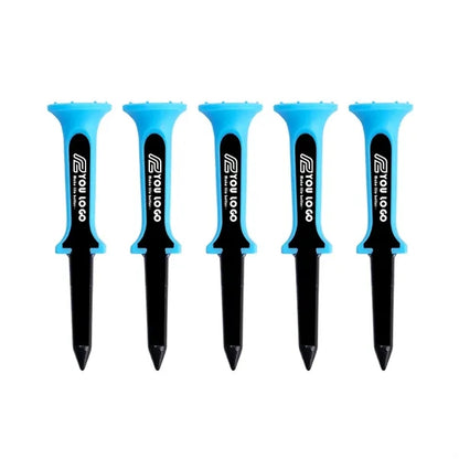Golf Tee System Blue Black Pro Tees Combo 5Pack