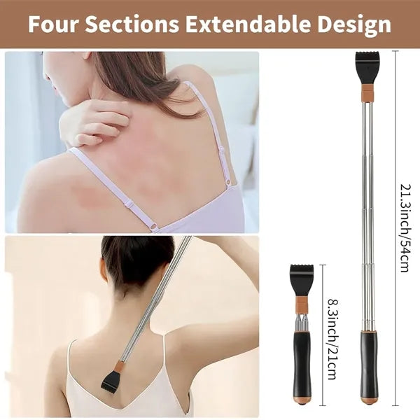 Telescoping Back Scratcher Gift Steel Portable Extendable