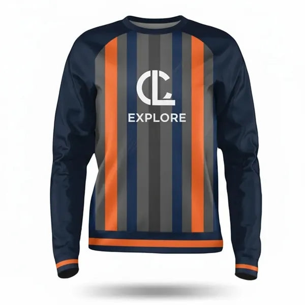 Unisex Sublimated 250G Lightweight Crew Sweatshirt
