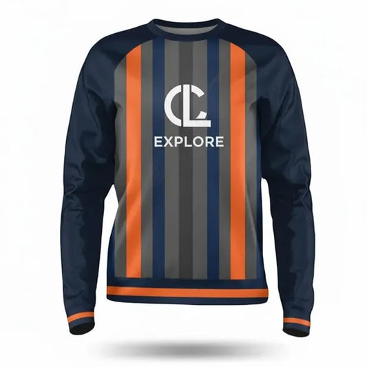 Unisex Sublimated 250G Lightweight Crew Sweatshirt