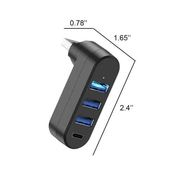 Rotatable 4 Port Usb Hubs