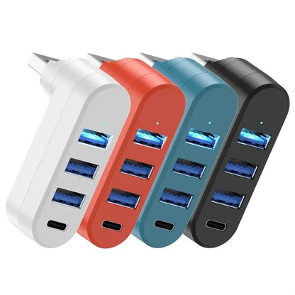 Rotatable 4 Port Usb Hubs