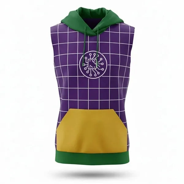 Sublimated Unisex 250G Lightweight Sleeveless Hoodie