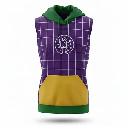 Sublimated Unisex 250G Lightweight Sleeveless Hoodie