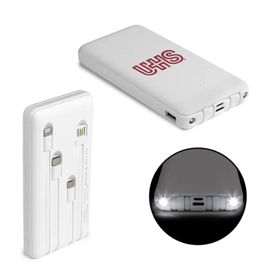CoreCharge Multi-Charging Power Bank with LED Flashlight
