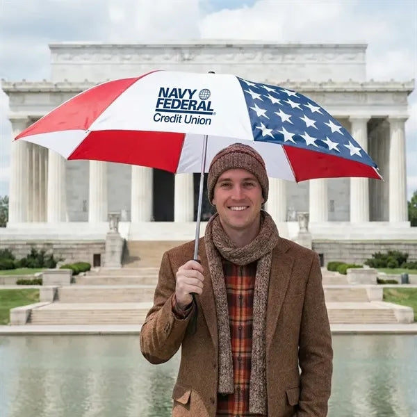 Patriot Folding Umbrella - 42" Arc, Auto-Open