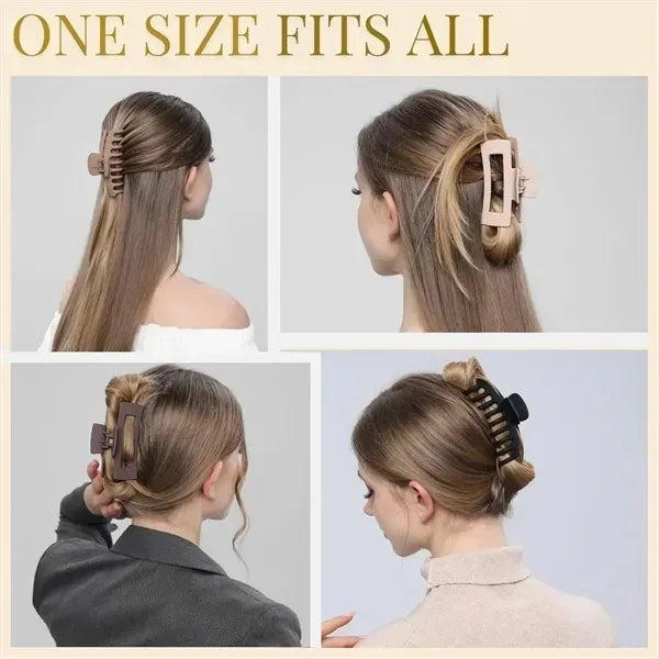 Matte Finish Large Hair Claw Clips