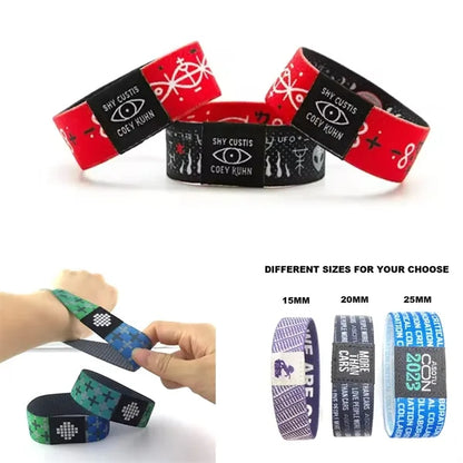 Sublimated Elastic Event Wristband