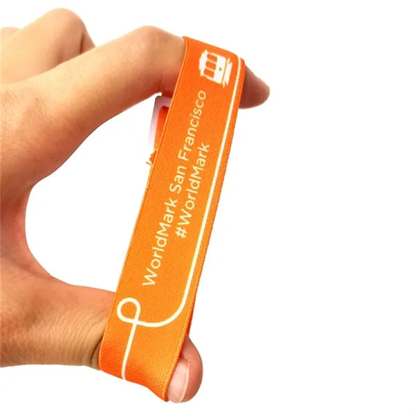 Sublimated Elastic Event Wristband