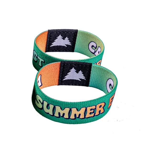 Sublimated Elastic Event Wristband