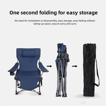 Foldable Camping Chair W/ Footrest