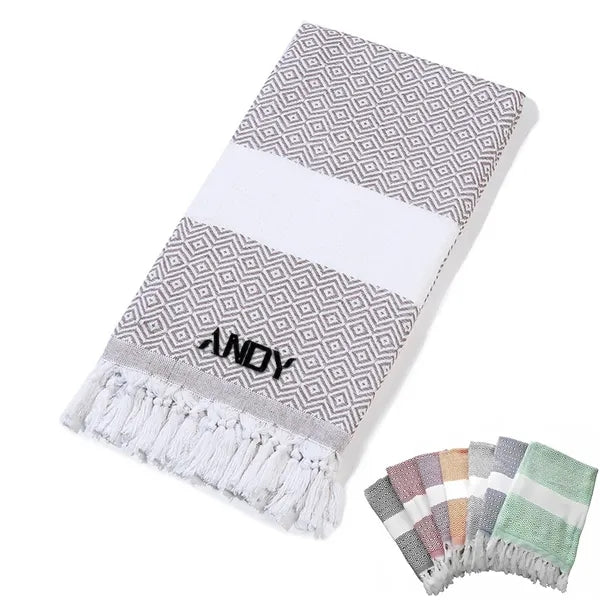 Travel Turkish Cotton Beach Towel Oversized Bath Blanket