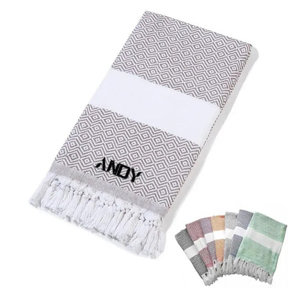 Travel Turkish Cotton Beach Towel Oversized Bath Blanket