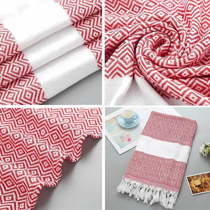 Travel Turkish Cotton Beach Towel Oversized Bath Blanket