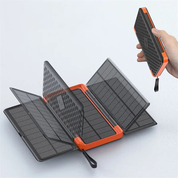 Solar Portable Power Bank with Flashlight