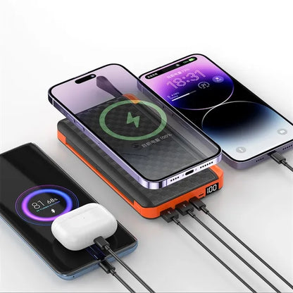 Solar Portable Power Bank with Flashlight