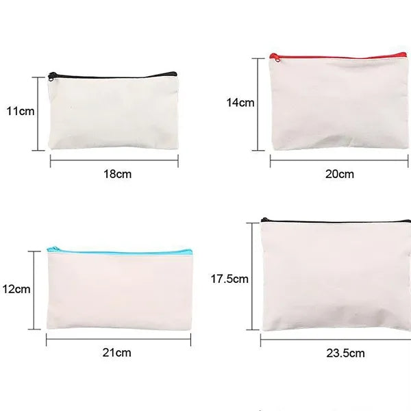Canvas Zipper Pouch Pencil Case