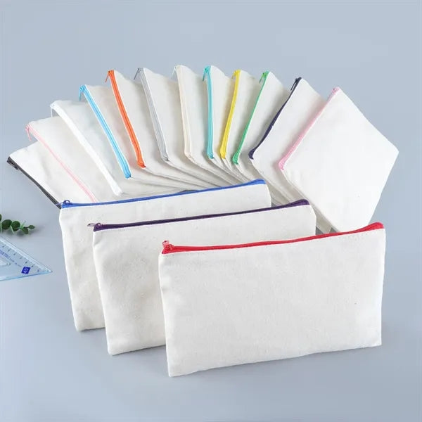 Canvas Zipper Pouch Pencil Case