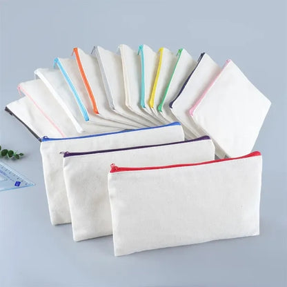 Canvas Zipper Pouch Pencil Case