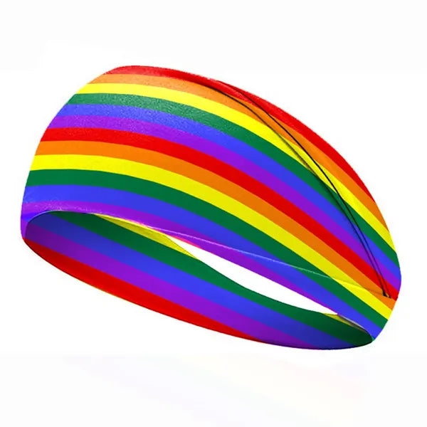 Rainbow Sweat Absorbing Sports Headband