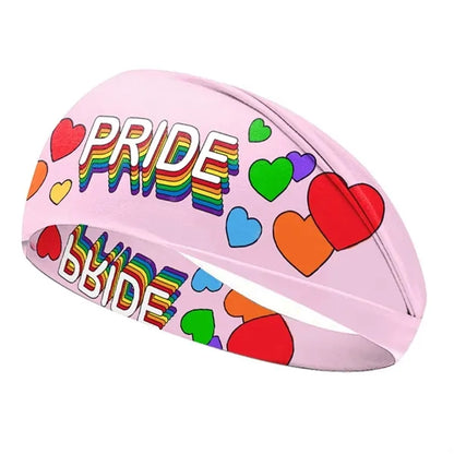 Rainbow Sweat Absorbing Sports Headband