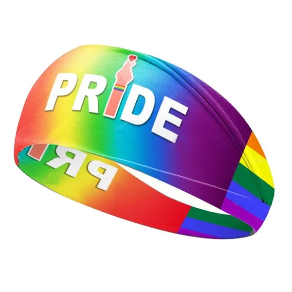 Rainbow Sweat Absorbing Sports Headband