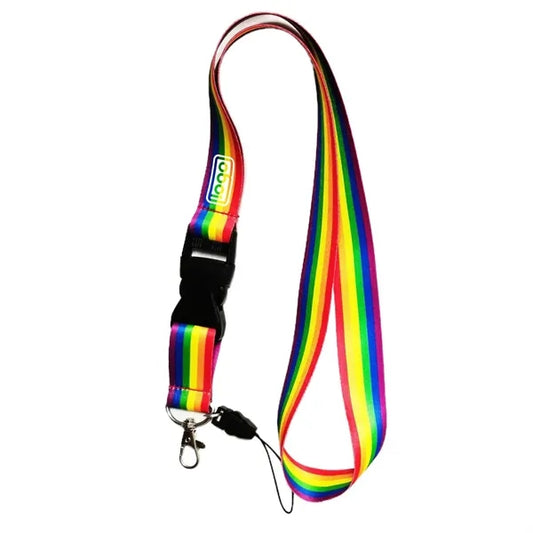 Rainbow Lanyard with Hook