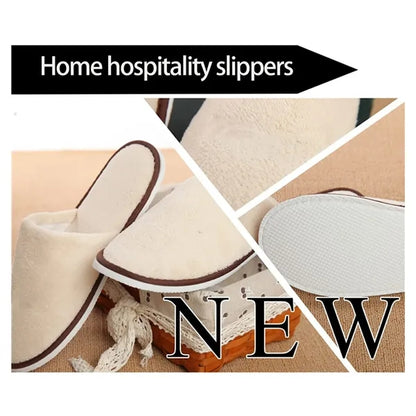 Indoor Thicken Coral Velvet Slippers for Hotel and Home