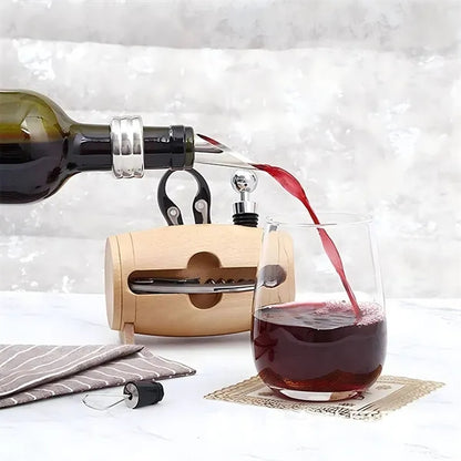 Bamboo Barrel Wine Set