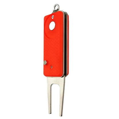 Ergonomic Zinc Alloy Golf Green Fork