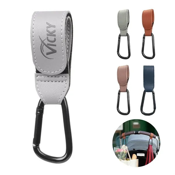 Leather Stroller Hook for Hanging