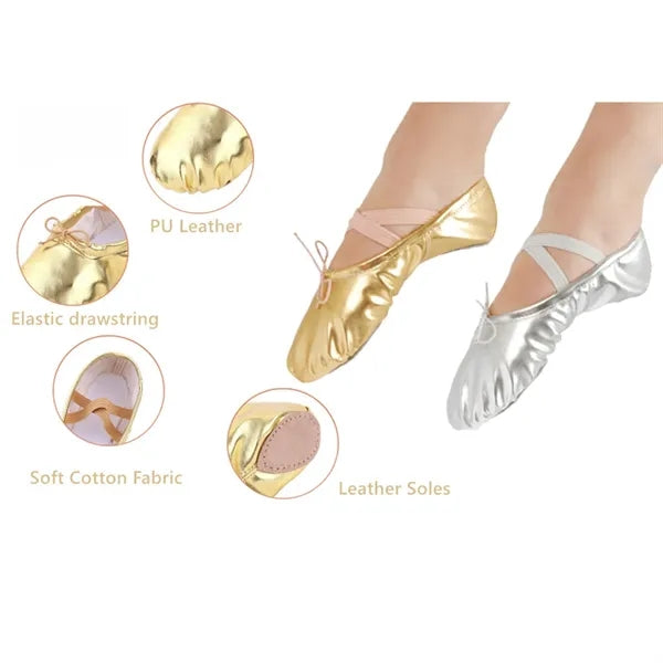 PU Leather Ballet Slippers