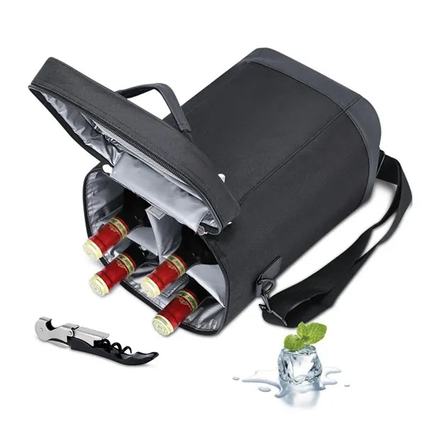 Insulated Oxford Wine Bottle Bag