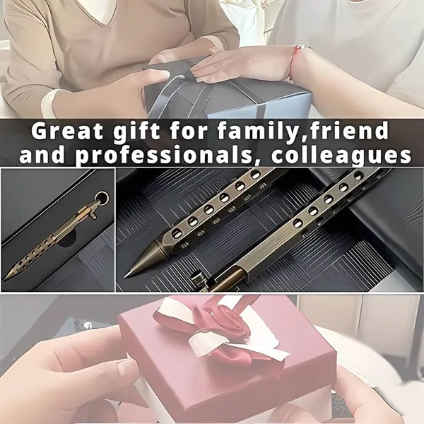 Metal Tactical Pen with Reflls and Clip