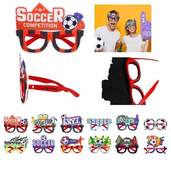 Soccer Themed Eyewear Party Cheering Decoration Props