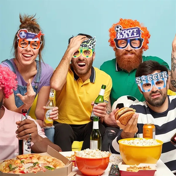 Soccer Themed Eyewear Party Cheering Decoration Props
