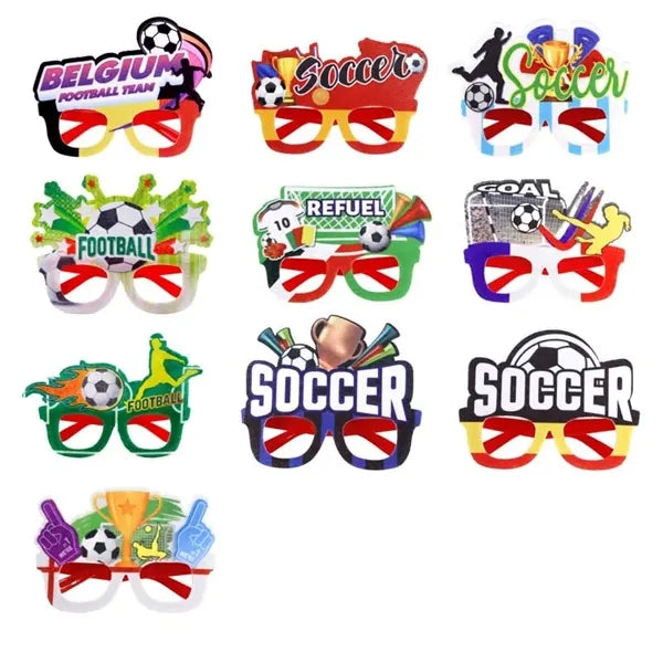 Soccer Themed Eyewear Party Cheering Decoration Props