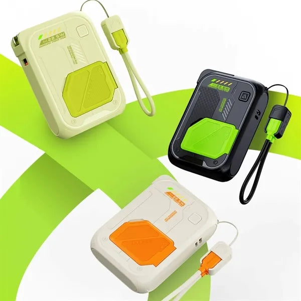 5-in-1 Magnetic Wireless10000mAh Power Bank with AC Plug