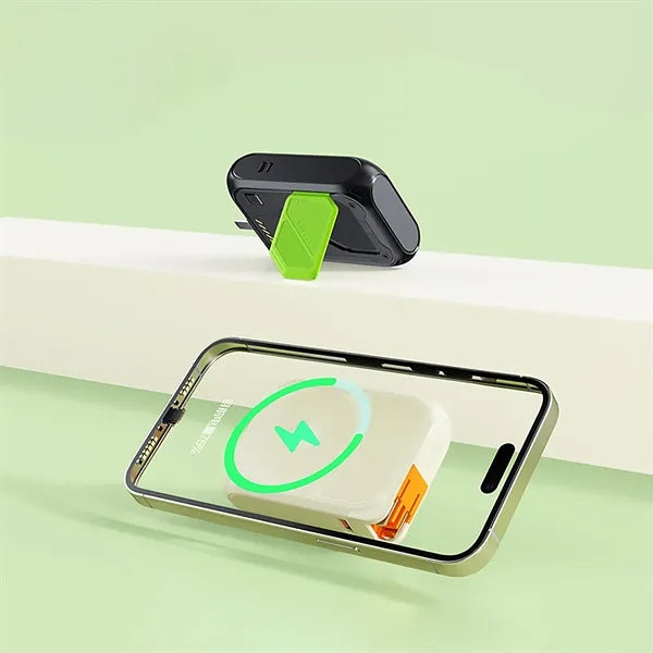 5-in-1 Magnetic Wireless10000mAh Power Bank with AC Plug