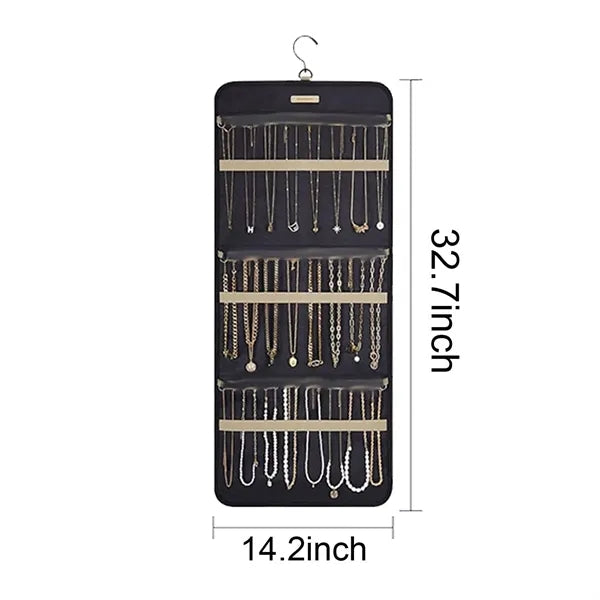 Jewelry Organizer Storage Roll w/ Hanger