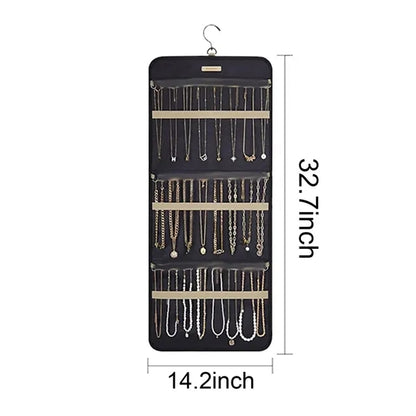 Jewelry Organizer Storage Roll w/ Hanger