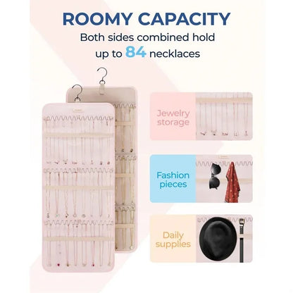 Jewelry Organizer Storage Roll w/ Hanger