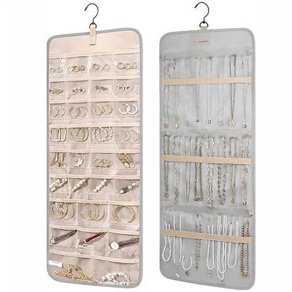 Jewelry Organizer Storage Roll w/ Hanger