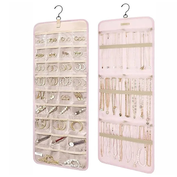 Jewelry Organizer Storage Roll w/ Hanger