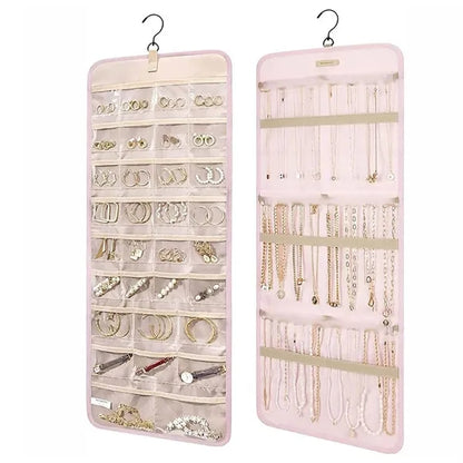 Jewelry Organizer Storage Roll w/ Hanger